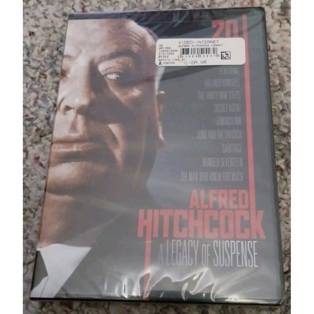 Alfred Hitchcock A Legacy of Suspense 20 Movie 4 Disc DVD Set Mill Creek New